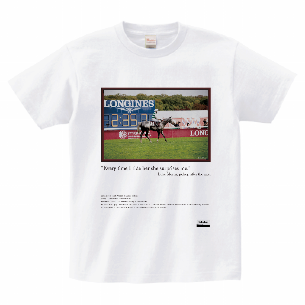 Alpinista(アルピニスタ) 凱旋門賞2022優勝記念TシャツⅡ
